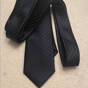 New Alfani navy Striped Tie
